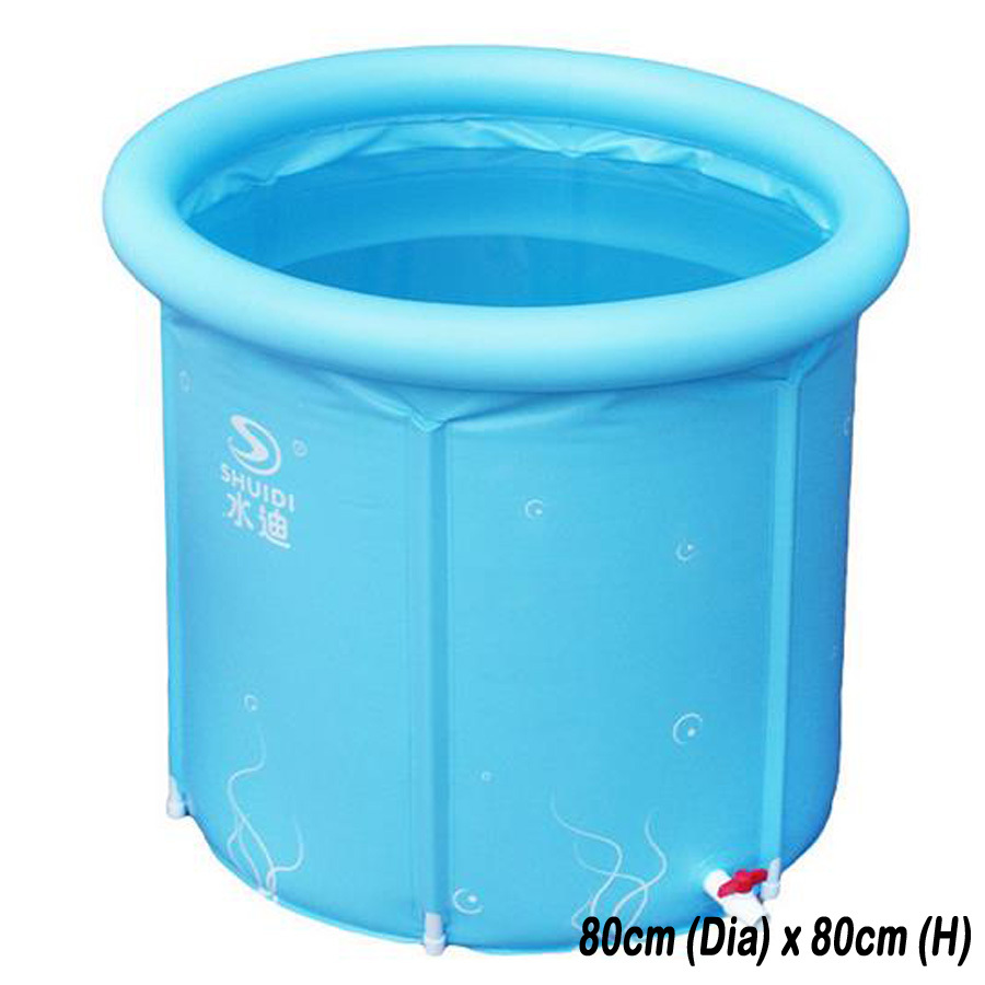 Shuidi 성인 휴대용 풍선 욕조 공기 펌프 욕조 욕조 플라스틱 분지 접을 수있는 접이식 스파 80x80 목욕 버킷 접이식/Shuidi Adult folding SPA 80x80 bath bucket folding Portable inflatable bath